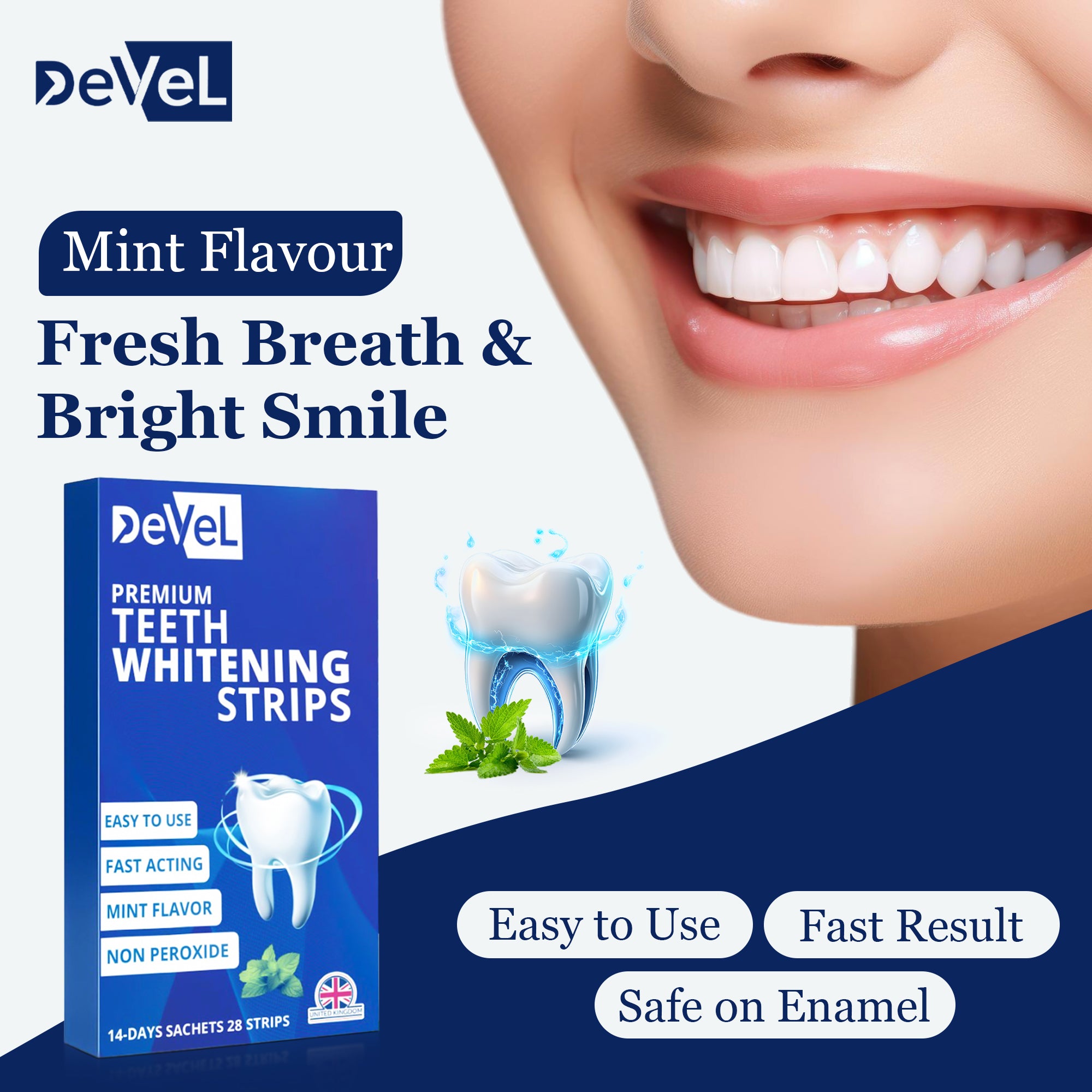 2 Pack- Teeth Whitening Strips