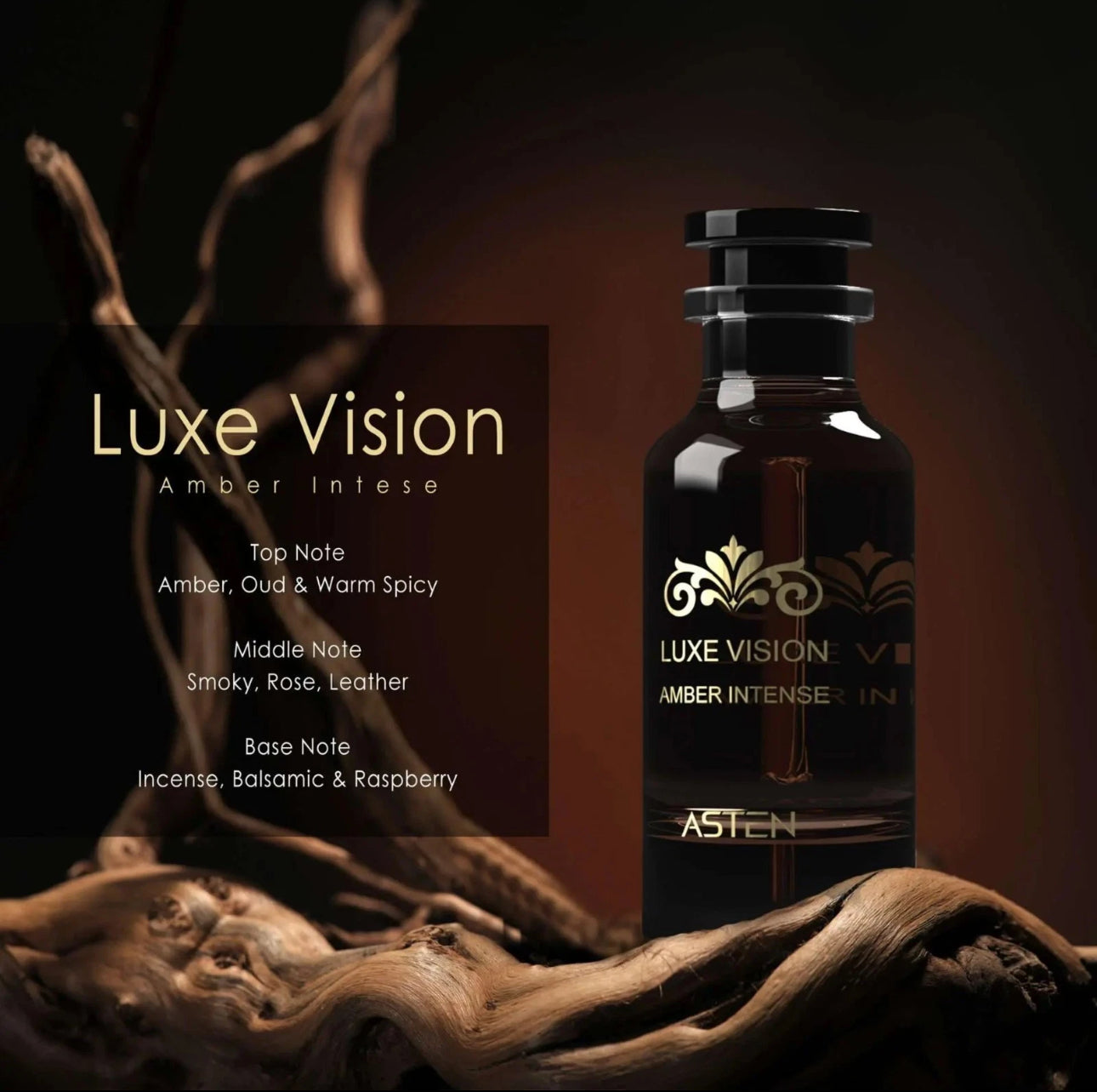 Luxe Vision Amber Intense Edp 100ml By Asten