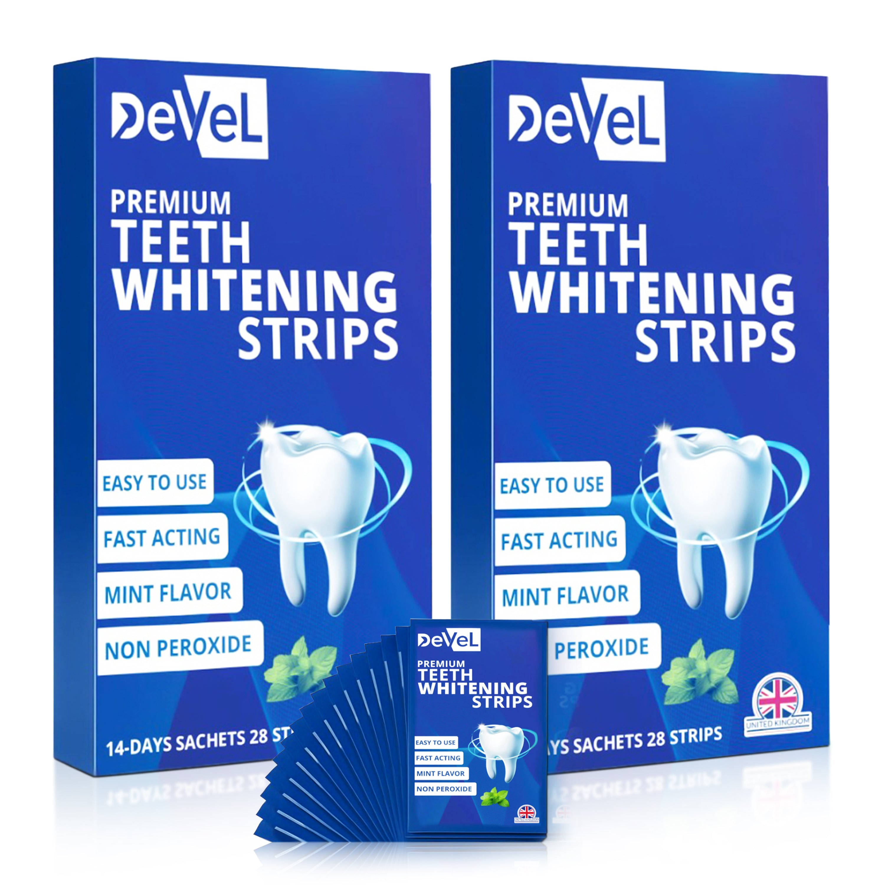 2 Pack- Teeth Whitening Strips